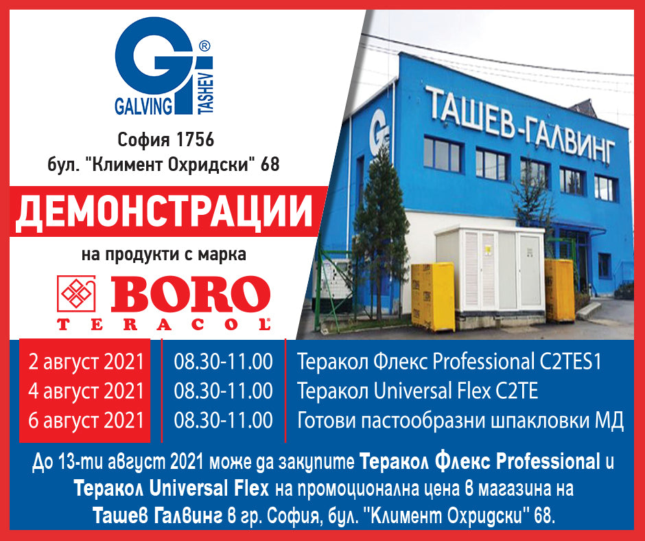 Демонстрация в магазина на Ташев Галвинг