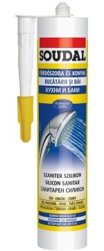 Силикон санитарен бял 300/280мл