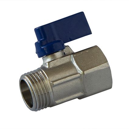 Кран сф. 1/2 F/M мини PN10bar никел