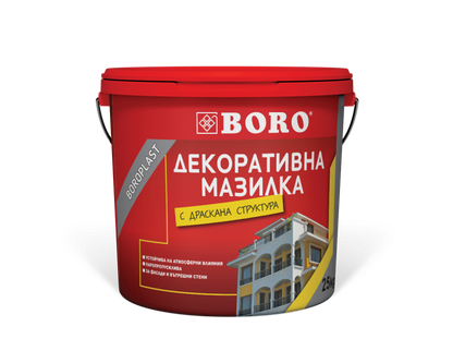 Декоративна полимерна мазилка с драскана структура - 25 кг.