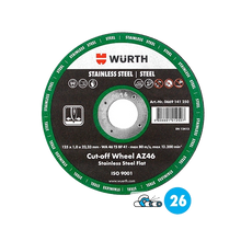 WURTH Диск за рязане Standart INOX/STEEL ф115x1