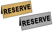 Табелка RESERVE месинг