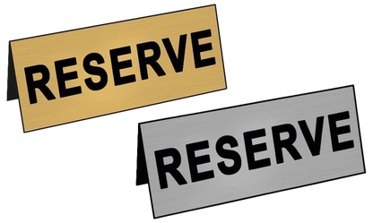 Табелка RESERVE месинг