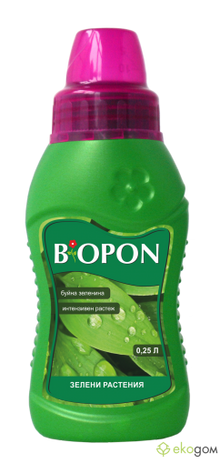 BIOPON Тор течен за зелени растения 0.250л BP-1086