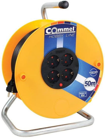 Макара 50m IP20 H05VV-F 3G1.5mm2 t° защита 4 Commel