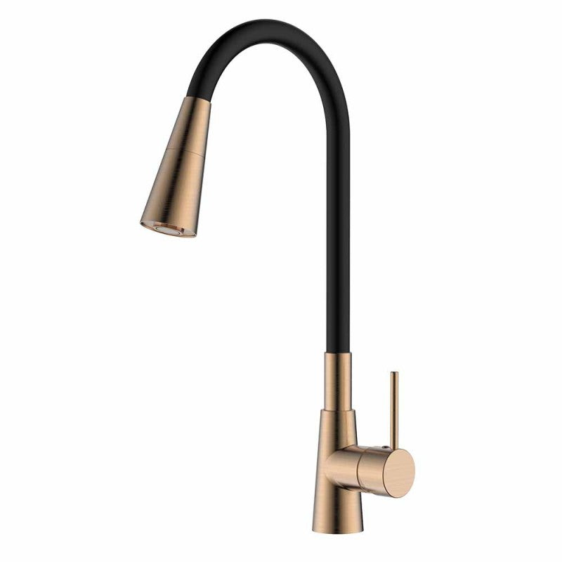 7242074BRG KITCHEN LINE HAVANA розово злато+черен сил.чучур